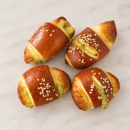 pistachio butter pretzel