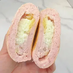 玫瑰布丁米面包